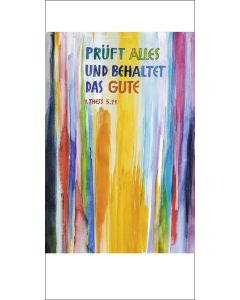 Faltkarte (5er-Set) 'Prüft alles und behaltet das Gute!     1. Thess. 5,21'