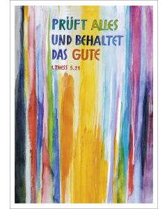 Postkarten (10er-Set) 'Prüft alles und behaltet das Gute!   1. Thess. 5,21'