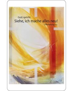 Spielkartenkalender 10 Ex. 'Siehe, ich mache alles neu!     Offenbarung 21,5'