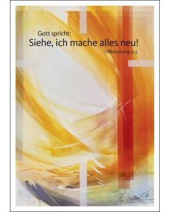 Postkarte 10 Ex. 'Siehe, ich mache alles neu!               Offenbarung 21,5'