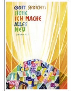Postkarte 10 Ex. 'Siehe, ich mache alles neu!               Offenbarung 21,5'