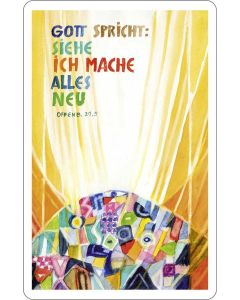 Spielkartenkalender 10 Ex. 'Siehe, ich mache alles neu!     Offenbarung 21,5'