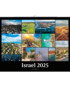 Israel 2026 - Black Version Wandkalender