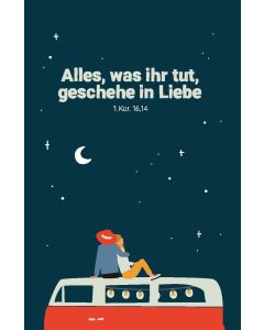 Faltkarte 'Alles, was ihr tut, geschehe in Liebe'