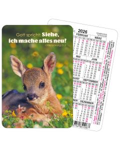 Spielkartenkalender 'Siehe, ich mache alles neu!            Offenbarung 21,5'