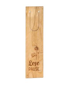 Holz-Lesezeichen 'Lesepause'