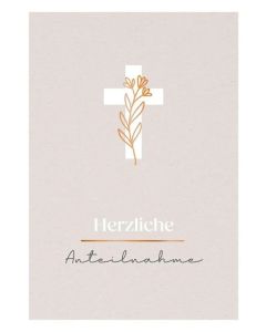 Faltkarte 'Herzliche Anteilnahme'