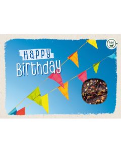 Teekarte 'Happy Birthday'