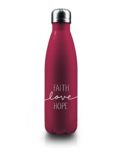 Isolierflasche 'Faith Love Hope'