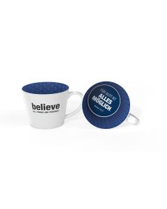 Tasse 'believe - All things are possible' (blau)