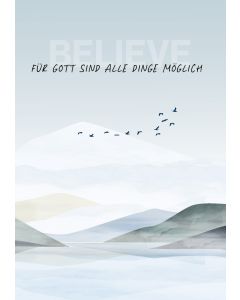 Notizbuch 'Für Gott sind alle Dinge möglich'