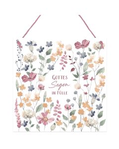 Deko-Schild 'Gottes Segen in Fülle'