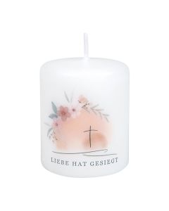 Tischkerze Ostern 'Liebe hat gesiegt'
