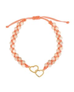 Perlen-Armband Doppelherz