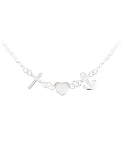 Halskette/Collier 'Glaube-Liebe-Hoffnung'