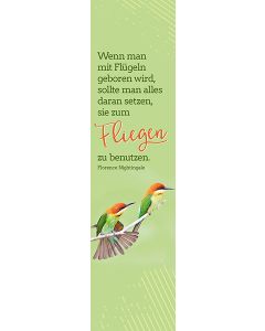 Lesezeichen 'Wenn man mit Flügeln'