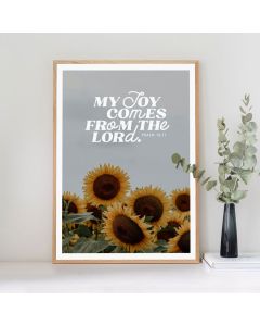 Poster A3 My joy comes from the Lord