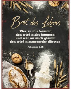 Metallschild 'Brot des Lebens'
