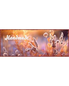 Metallschild 'Handmade'