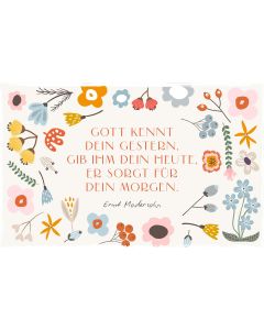 Holzschild Gott kennt dein gestern