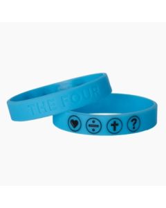 THE FOUR Armband blau 15 cm leuchtend