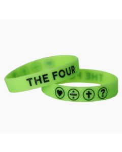 THE FOUR Armband neongrün 19 cm