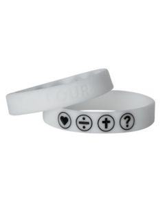 THE FOUR Armband weiß 19 cm