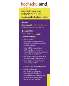 Bibellesezeichen Apokalyptik lila