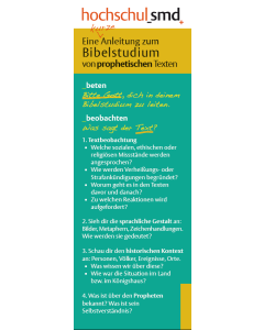 Bibellesezeichen prophetische Texte grün