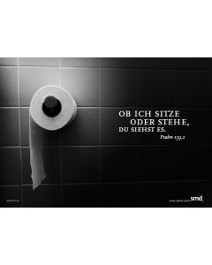 Poster 'Ob ich sitze oder stehe'