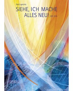 Kunstblatt A4 'Siehe, ich mache alles neu!