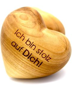 Holzherz 'Ich bin stolz auf dich'