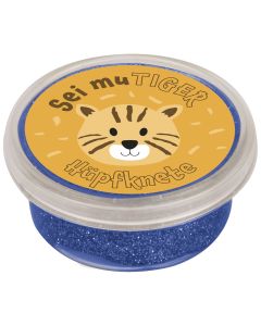 Hüpfknete 'Sei muTiger' blau