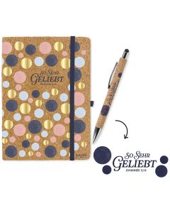 Set Kork 'So sehr geliebt - Johannes 3,16'