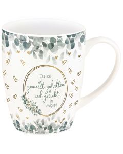 Tasse 'Du bist gewollt, gehalten und geliebt, in Ewigkeit'