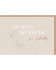Faltkarte 'Segenswünsche zum Geburtstag'