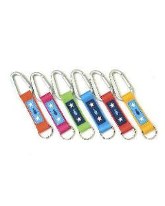 Karabiner 'Fisch und Sterne - orange