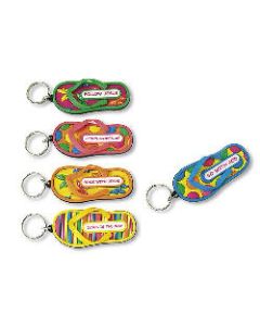 Schlüsselanhänger 'Flip Flop' blau