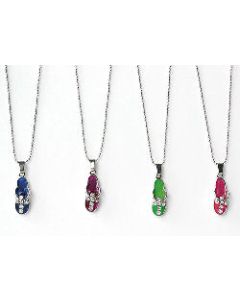 Kette 'Flip Flop/Kreuz' lila