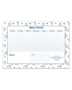 Wochenplaner 'Blumen' (Block)