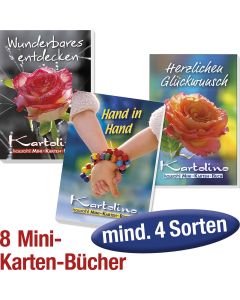 Paket 'Mini-Karten-Bücher Top-Motive' 8 Ex.