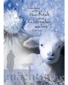 Postkarte 'Meine Kraft ist ...' 12 Ex.