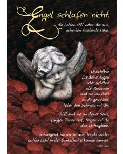 Poster A3 'Engel schlafen nicht'