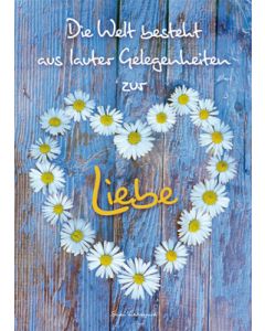 Postkarte 'Die Welt besteht' 12 Ex.