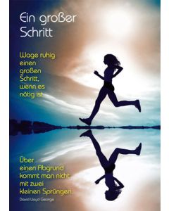 Postkarte 'Ein großer Schritt' 12 Ex.
