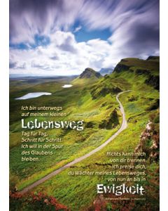 Poster A3 'Ich bin unterwegs'