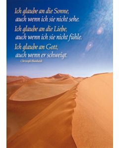 Postkarte 'Ich glaube an die..' 12 Stück
