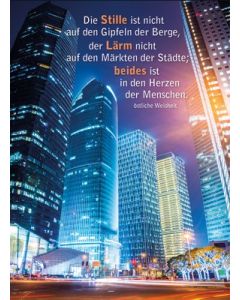 Poster A3 'Die Stille ist nicht auf ...'