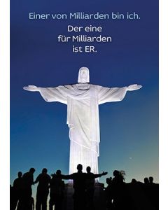 Poster A3 'Einer von Milliarden bin ich'
