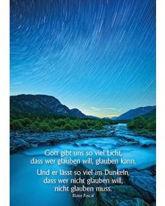 Poster A3 'Gott gibt uns so viel Licht'